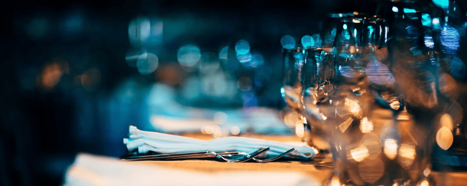 beautiful place setting with glasses beautiful place setting with glasses